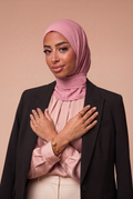 Hijab cagoule Rose Poudré