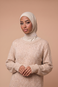 Hijab cagoule Blanc crème