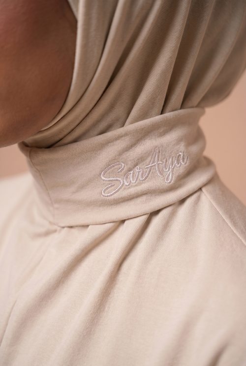 Hijab cagoule Blanc crème