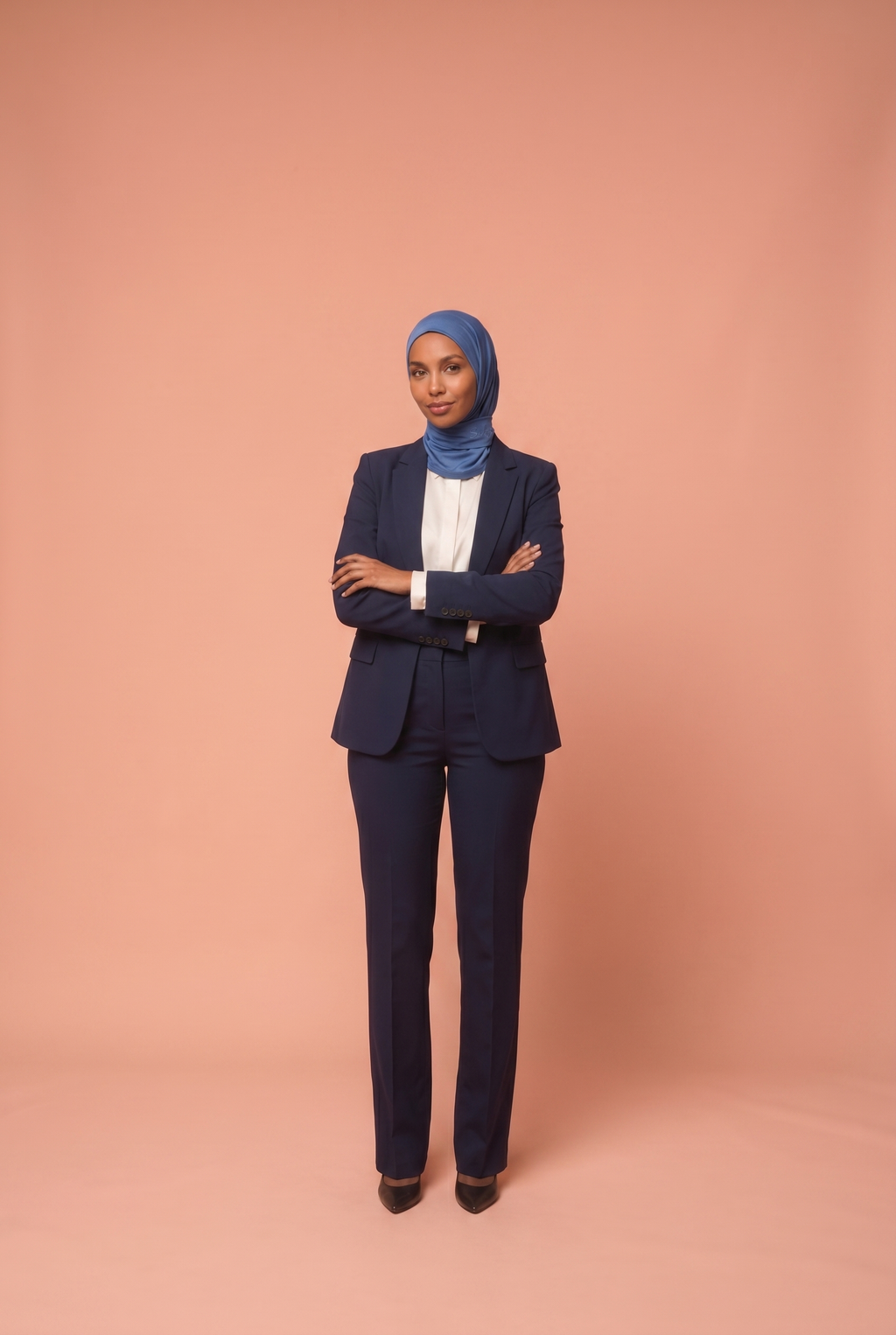 Hijab cagoule Bleu