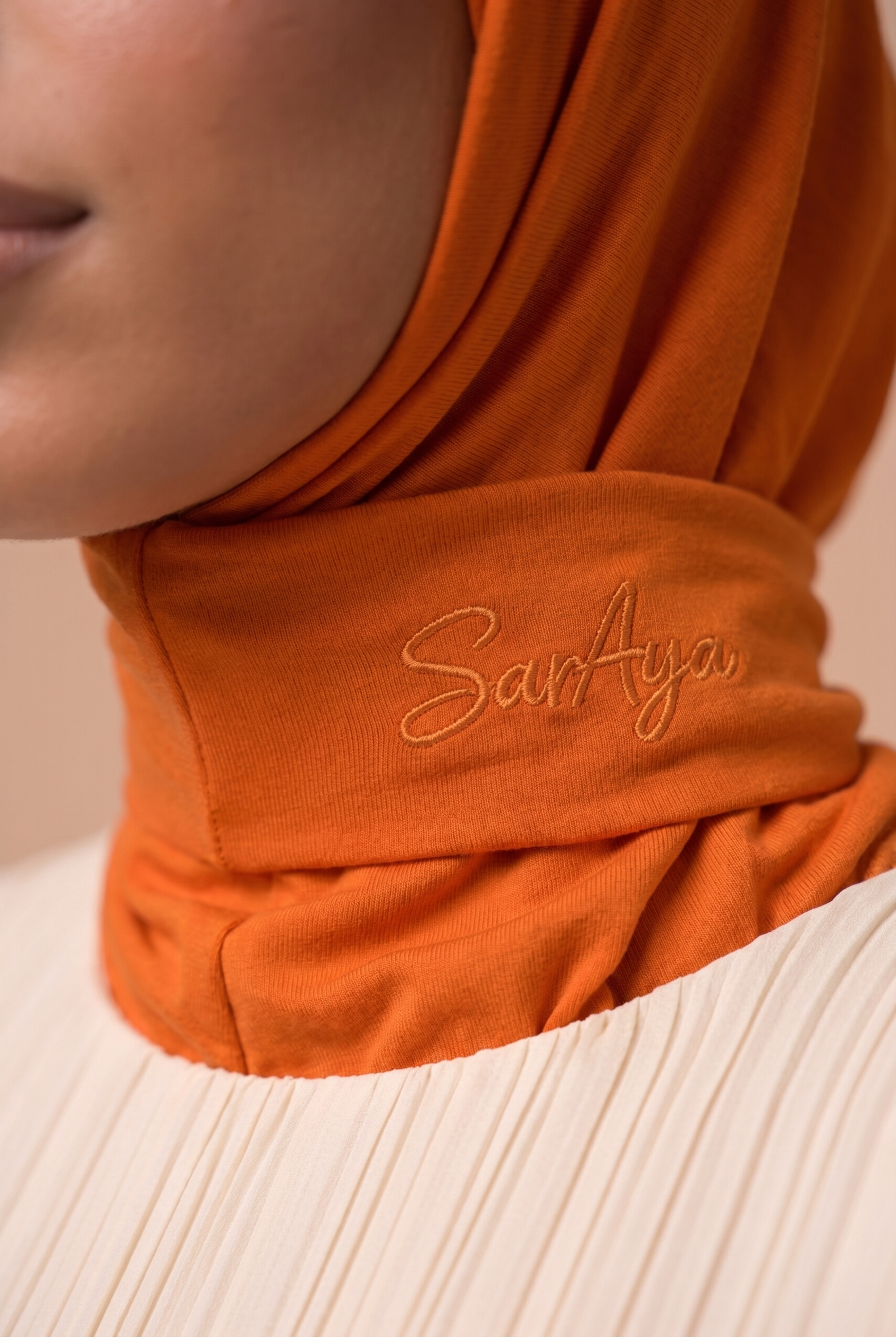 Hijab cagoule Orange