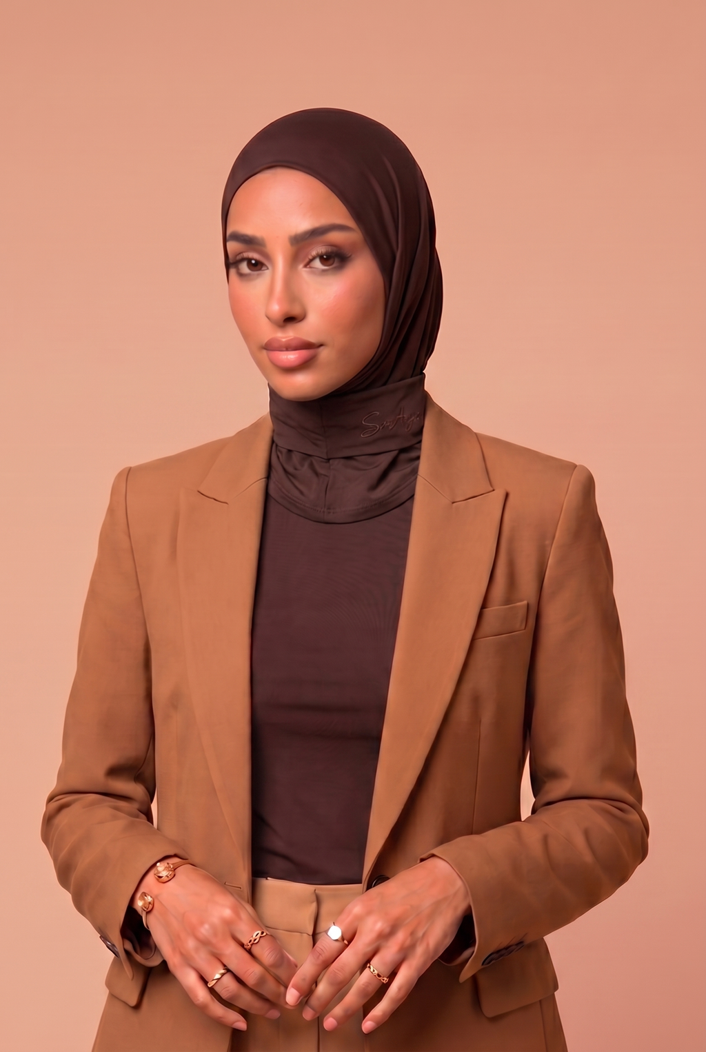 Hijab cagoule Marron Chocolat
