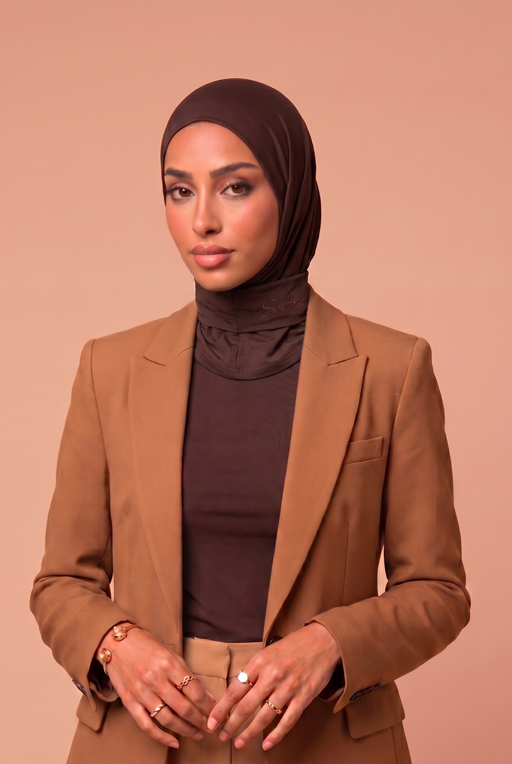 Hijab cagoule Marron Chocolat