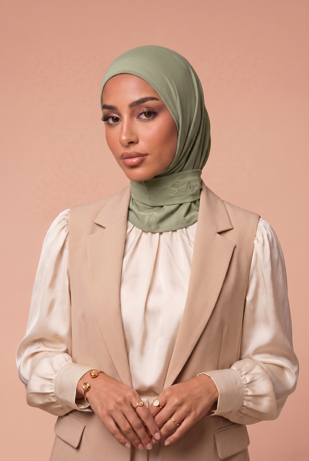 Hijab cagoule Vert Olive