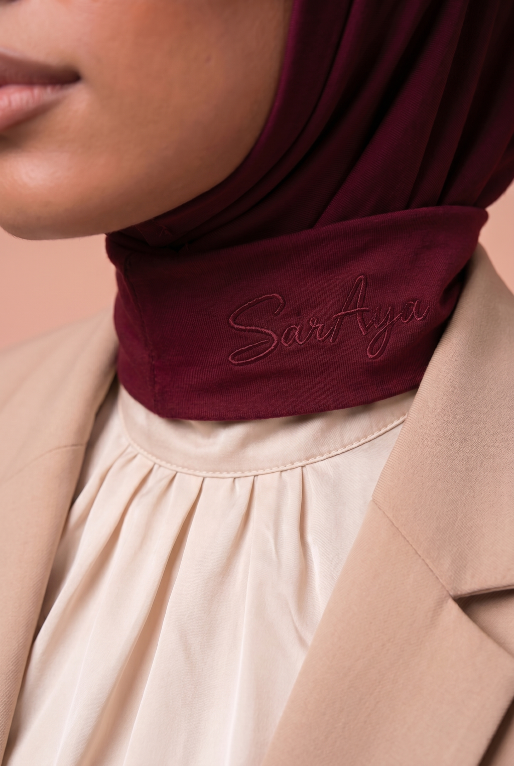 Hijab cagoule Bordeaux