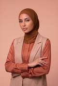 Hijab cagoule Marron Caramel
